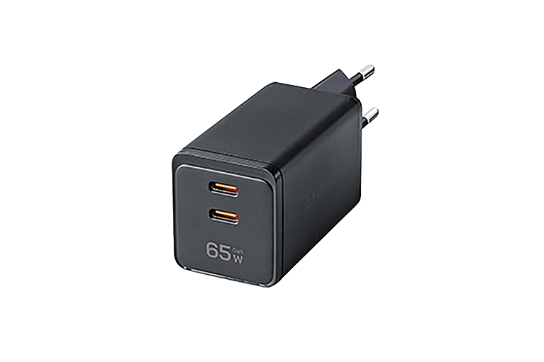 Fuente de alimentación de 65 W* con USB-C y enchufe europeo