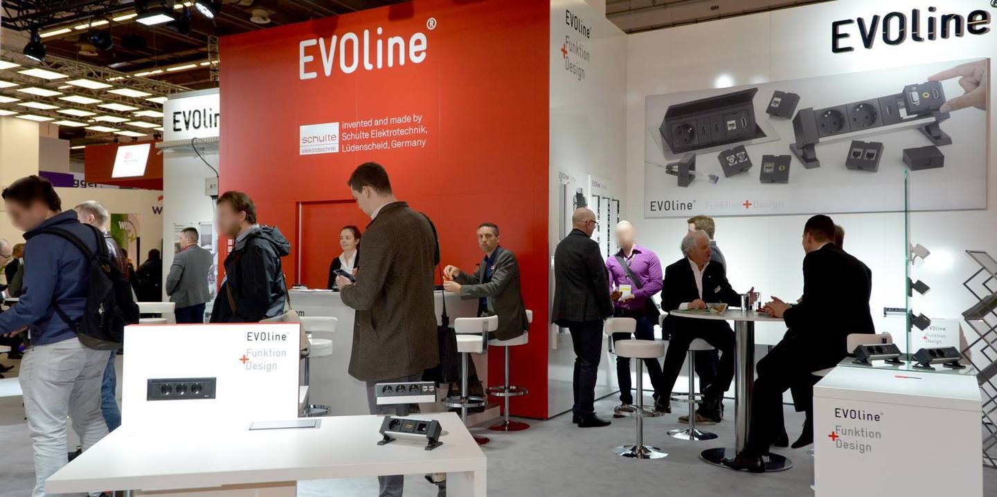 EVOline Stand auf der light+building EVOline Stand auf der light+building
