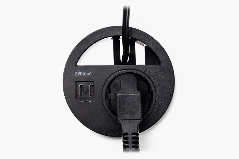 Circle80 en noir avec USB CC
